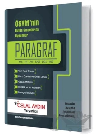 TYT AYT KPSS DGS MSÜ Paragraf Konu Anlatımlı Soru Bankası – Ferhat Dolmaz, Kurşit Filiz – Celal Aydın Yayınları kitap kapağı