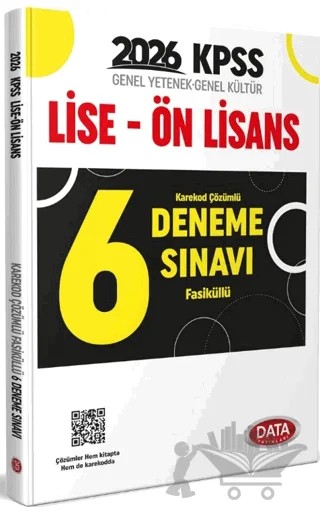 KPSS GY-GK Lise Ön Lisans Fasiküllü Karekod Çözümlü 6 Deneme Sınavı – Kolektif – Data Yayınları kitap kapağı