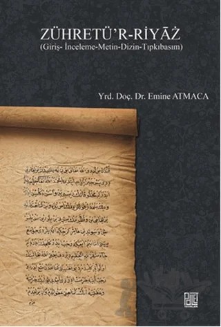 Zühretü'r-Riyaz – Emine Atmaca – Palet Yayınları kitap kapağı