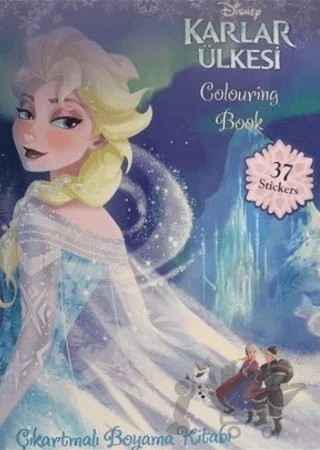 Frozen Coloring Book - Çıkartmalı Boyama Kitabı 37 Stickers – Kolektif – Doğan Egmont Yayıncılık kitap kapağı