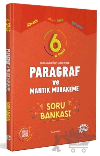 6. Sınıf Paragraf ve Mantık Muhakeme Soru Bankası – Kolektif – Editör Yayınevi kitap kapağı