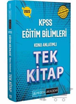 2023 KPSS Eğitim Bilimleri Konu Anlatımlı Tek Kitap – Kolektif – Pegem Akademi Yayıncılık kitap kapağı