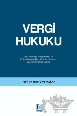 Vergi Hukuku – Yusuf Ziya Taşkan – Adalet Yayınevi kitap kapağı