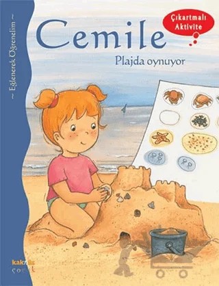 Cemile Plajda Oynuyor – Aline de Petigny – Kaknüs Yayınları kitap kapağı