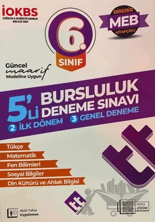 6. Sınıf İOKBS 5'li Bursluluk Deneme Sınavı – Kolektif – Talentteam Yayıncılık kitap kapağı