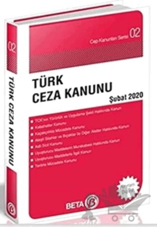 Türk Ceza Kanunu (Şubat 2020) – Celal Ülgen – Beta Yayınevi kitap kapağı