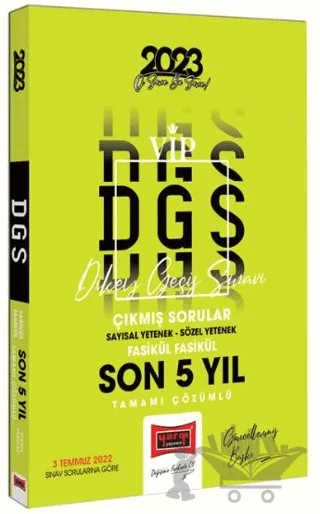 2023 DGS Son 5 Yıl Tamamı Çözümlü Fasikül Fasikül Çıkmış Sınav Soruları – Kolektif – Yargı Yayınevi kitap kapağı