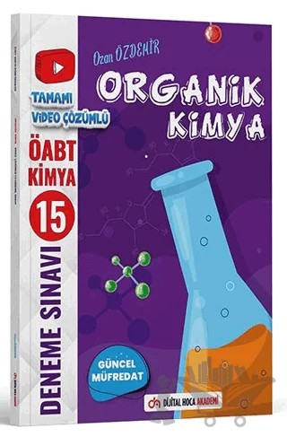 ÖABT Organik Kimya Video Çözümlü 15 Branş Deneme – Ozan Özdemir – Dijital Hoca kitap kapağı