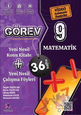 Görev 9 Matematik Yeni Nesil Konu + Yeni Nesil Çalışma Föyleri Armada Yayınevi – Özgür Tazecan, Barış Tazecan, Oktay Dede, Ramazan Kaya, Bestami Demir – Armada Yayınları kitap kapağı