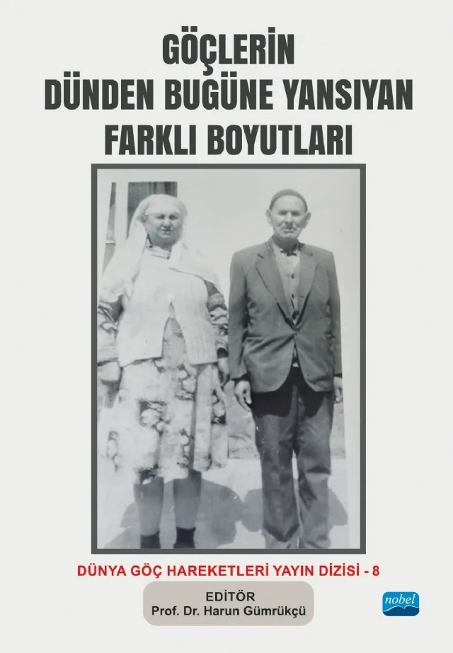 GÖÇLERİN DÜNDEN BUGÜNE YANSIYAN FARKLI BOYUTLARI - Dünya Göç Hareketleri Dizisi – 8 – Ayşenur Özaydın, Doris Wiethölter, Harun Gümrükçü, Holger Seibert, İbrahim Sani Sert, Jeanette Carstensen, M. Enes Kocatepe, Yasin ilkdoğdu – Nobel Akademik Yayıncılık kitap kapağı
