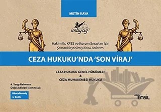 Ceza Hukukunda Son Viraj – Metin Kaya – Temsil Kitap kitap kapağı