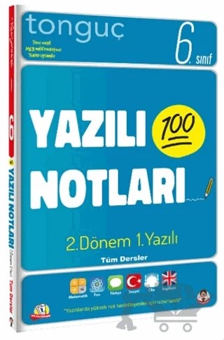 6. Sınıf Yazılı Notları 2. Dönem 1. Yazılı – Kolektif – Tonguç Akademi kitap kapağı