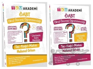 2022 ÖABT Okul Öncesi Öğretmenliği Soru Bankası 1-2 Cilt Set Çözümlü – Mahmut Orhan – TKM Akademi kitap kapağı