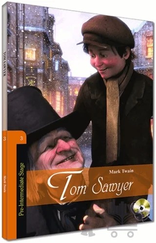 İngilizce Hikaye Tom Sawyer - Sesli Dinlemeli – Mark Twaın – Kapadokya Yayınları kitap kapağı