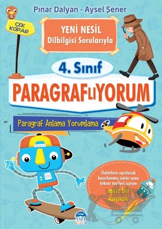 Paragraflıyorum 4. Sınıf – Pınar Dalyan, Aysel Şener – Martı Çocuk Yayınları kitap kapağı