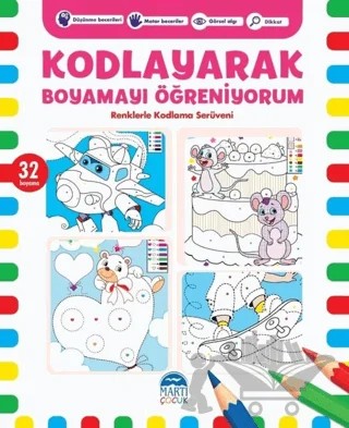 Kodlayarak Boyamayı Öğreniyorum 5 – Kerem Altındağ – Martı Çocuk Yayınları kitap kapağı