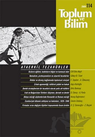 Toplum ve Bilim Sayı: 114 Ataerkil Tezahürler – Birikim Yayınları kitap kapağı