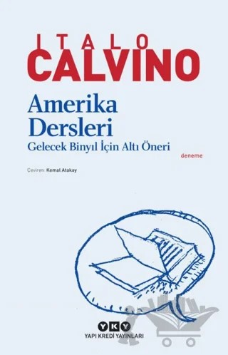 Amerika Dersleri – Italo Calvino – Yapı Kredi Yayınları kitap kapağı