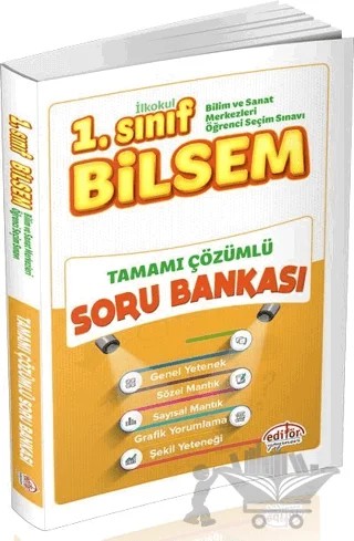 1. Sınıf BİLSEM Tamamı Çözümlü Çözümlü Soru Bankası – Kolektif – Editör Yayınevi kitap kapağı
