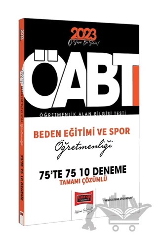 Yargı Yayınları 2023 KPSS ÖABT Beden Eğitimi ve Spor Öğretmenliği Tamamı Çözümlü 10 Deneme Sınavı – Kolektif – Yargı Yayınevi kitap kapağı