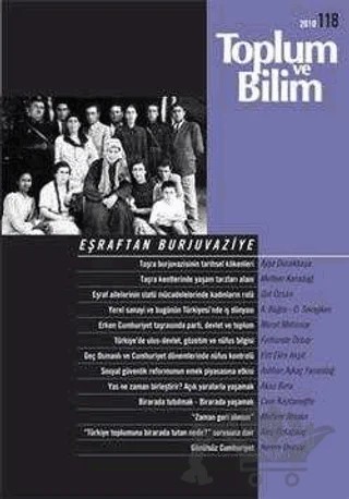 Toplum ve Bilim Sayı: 118 – Birikim Yayınları kitap kapağı
