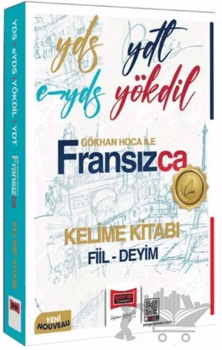 2025 YDS YDT E-YDS YÖKDİL Gökhan Hoca İle Fransızca Kelime Kitabı Fiil-Deyim – Gökhan Yılmaz – Yargı Yayınevi kitap kapağı