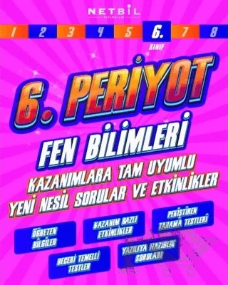 6. Sınıf Periyot Fen Bilimleri Etkinlikli Soru Bankası – Kolektif – Netbil Yayıncılık kitap kapağı