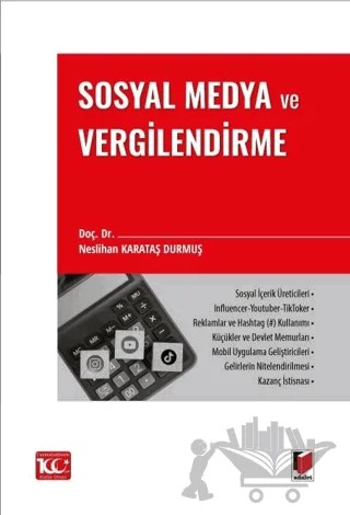 Sosyal Medya ve Vergilendirme – Neslihan Karataş Durmuş – Adalet Yayınevi kitap kapağı