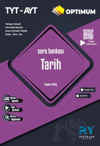 TYT - AYT Optimum Tarih Soru Bankası – Özgür Cağış – Referans Yayınları kitap kapağı