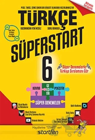 6. Sınıf Türkçe Süperstart Soru Bankası – Kolektif – Startfen Yayınları kitap kapağı