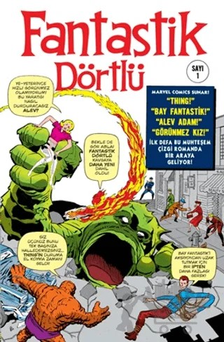 Fantastik Dörtlü Sayı 1 (1961) – Stan Lee – Felix Koleksiyon kitap kapağı