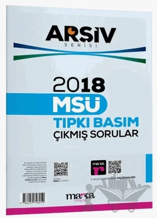 2018 MSÜ Çıkmış Sorular Tamamı Video Çözümlü – Kollektif – Marka Yayınları kitap kapağı