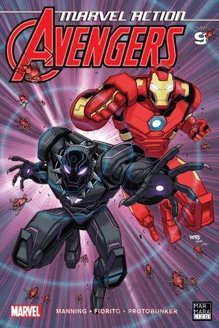 Marvel Action Avengers 9 – Matthew K. Manning – Marmara Çizgi kitap kapağı