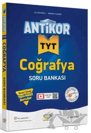 TYT Coğrafya Soru Bankası – Ali Kocaoğlu, İbrahim Yıldırım – Antikor Yayınları kitap kapağı