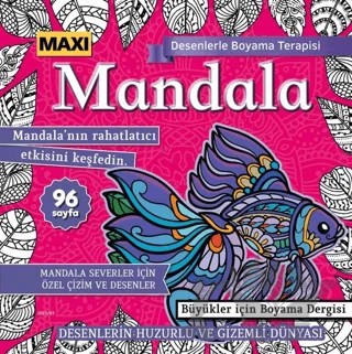 Maxi Mandala Desenlerle Boyama Terapisi 11 – Bertan Kodamanoğlu – Maxi Yayıncılık kitap kapağı