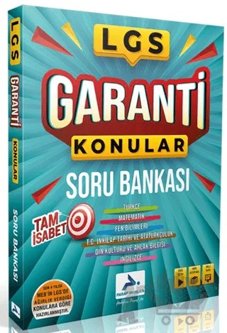 LGS Garanti Konular Soru Bankası – Kolektif – Paraf Yayınları kitap kapağı