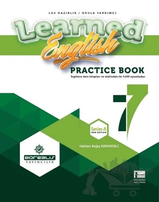 7. Sınıf Learned English Practice Book – Serkan Karababa – Borealis Yayıncılık kitap kapağı