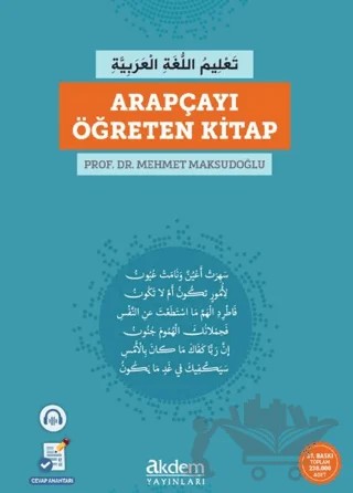 Arapçayı Öğreten Kitap – Mehmet Maksudoğlu – Akdem Yayınları kitap kapağı