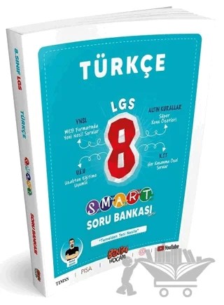 8. Sınıf LGS Türkçe Soru Bankası Smart Serisi – Haluk Seyit – Benim Hocam Yayınları kitap kapağı