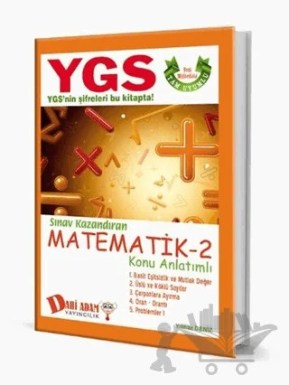 YGS Matematik 2 Konu Anlatımı – Yılmaz Deniz – Dahi Adam Yayıncılık kitap kapağı