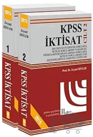 KPSS İktisat 2015 (2 Cilt Takım) – Zeynel Dinler – Ekin Basım Yayın kitap kapağı