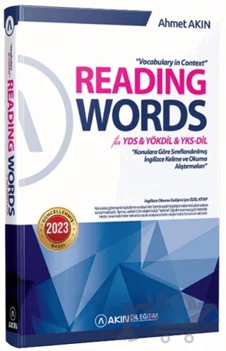 Akın Dil Reading Words – Ahmet Akın – Akın Dil Eğitim kitap kapağı