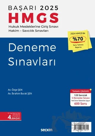 Başarı – HMGS Deneme Sınavları – İbrahim Burak Şen, Özge Şen – Seçkin Yayıncılık kitap kapağı