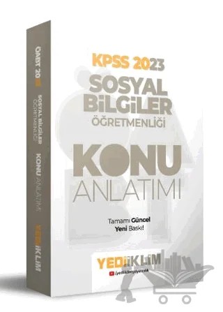 2023 ÖABT Sosyal Bilgiler Öğretmenliği Konu Anlatımı – Kolektif – Yediiklim Yayınları kitap kapağı