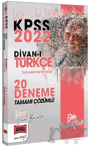 2022 KPSS Lise Ön Lisans Divanı Türkçe Tamamı Çözümlü 20 Deneme – Levent Balkesen – Yargı Yayınevi kitap kapağı