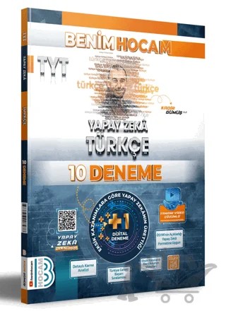 TYT Yapay Zeka Türkçe 10 Deneme – Kadir Gümüş – Benim Hocam Yayınları kitap kapağı