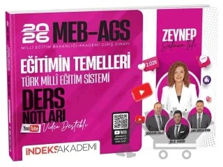2026 MEB-AGS Eğitimin Temelleri ve Türk Milli Eğitim Sistemi Video Ders Notları – Zeynep Salman İçli, Bünyamin Atalay, Bulut Vurdum, Emre Korcan Demir – İndeks Akademi Yayıncılık kitap kapağı
