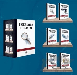 Sherlock Holmes - Büyüteç (6 Kitap Kutulu Set) – Sir Arthur Conan Doyle – Martı Yayınları kitap kapağı