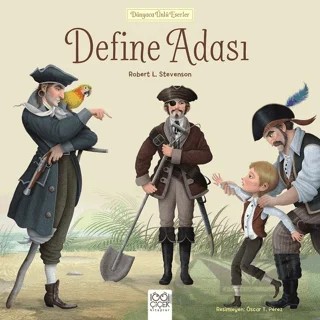 Define Adası - Dünyaca Ünlü Eserler – Robert Louıs Stevenson – 1001 Çiçek Kitaplar kitap kapağı