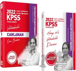 2022 Hangi KPSS Vatandaşlık Soru + Çözümlü 15 Deneme 2'li Set – Yasemin Çakıraslan Özkanlı – Hangi KPSS Yayınları kitap kapağı